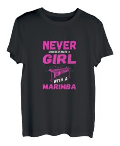Marimba Girl unterschätze niemals Musiker, die Vibraphon spielen T-Shirt