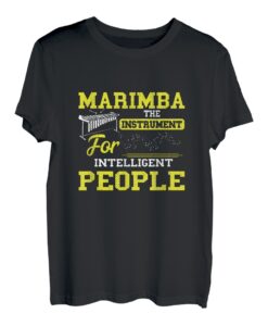 Marimba Instrument Intelligente Menschen Musiker Marschband T-Shirt