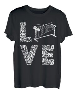Marimba Love Leopard Instrument Marschband Musiker T-Shirt