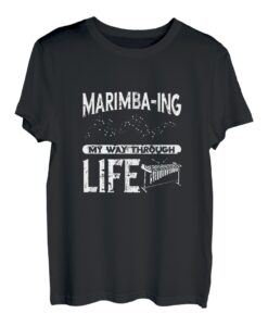 Marimba Mein Weg durch das Leben Instrument spielt Vibraphon T-Shirt