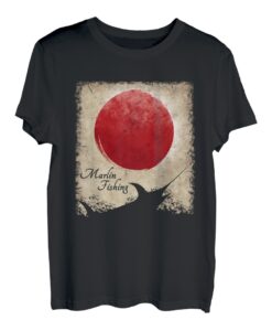 Marlin Fish Springender Schwertfisch Angeln Vintage Segelfisch T-Shirt