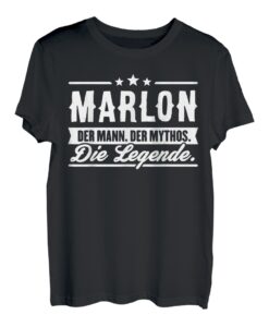 Marlon Name Lustiger Spruch Shirt Vorname Geschenk