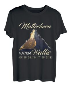 Matterhorn Wanderer Bergfan klettern Hiking Bergsteiger T-Shirt