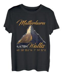 Matterhorn Wanderer Bergfan klettern Hiking Bergsteiger T-Shirt