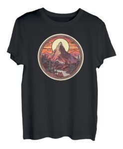 Matterhorn Zermatt Schweiz Alpen, Dystopie T-Shirt