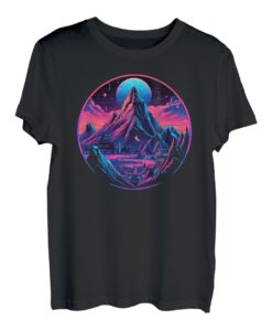 Matterhorn Zermatt Schweiz Alpen Dystopie T-Shirt