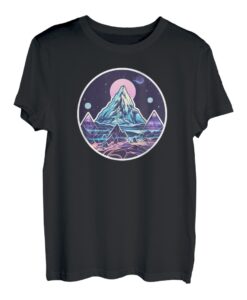 Matterhorn Zermatt Schweiz Alpen, Dystopie T-Shirt