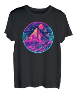Matterhorn Zermatt Schweiz Alpen, Dystopie T-Shirt
