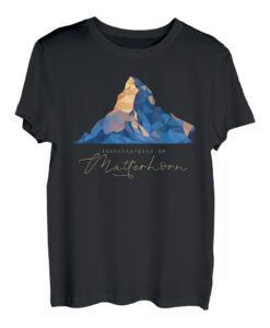 Matterhorn Zermatt Schweiz Berg Wandern Skifahren Souvenir T-Shirt