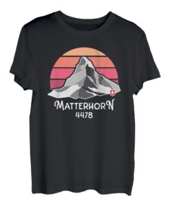 Matterhorn Zermatt Schweiz Wallis Berg Wandern Souvenir T-Shirt
