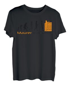 Maurer Evolution T-Shirt für Maurer Vater und Maurer T-Shirt