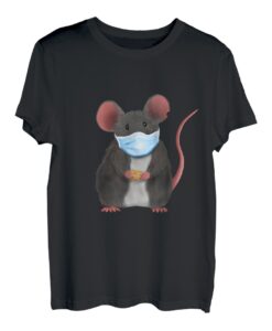 Maus oder Ratte mit Gesichtsmaske (D010-0774B) T-Shirt