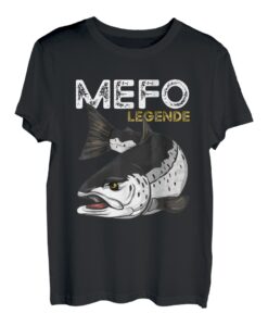 Meerforellen Angeln Watangeln Mefo Legende Fliegenfischen T-Shirt