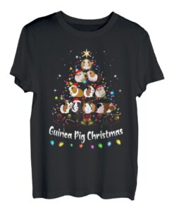 Meerschweinchen-Weihnachtsbaum, Tierliebhaber, Weihnachts-Pyjama T-Shirt