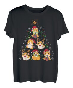 Meerschweinchen Weihnachtsbaum Weihnachtsgeschenke Lustiges T-Shirt