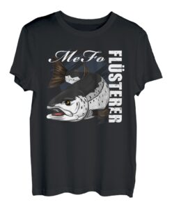 Mefo Flüsterer - Küstenangeln Fliegenfischen Meerforelle T-Shirt