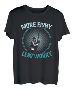 Mehr Fisch - weniger Arbeit | Lustiges Angler T-Shirt