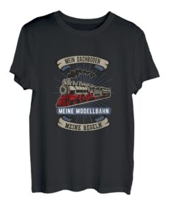Mein Dachboden Meine Modellbahn Meine Regeln Herren Spruch T-Shirt