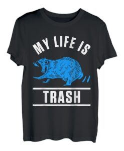 Mein Leben Ist Schrott Müll Waschbär Racoon Süßer Raccoon T-Shirt