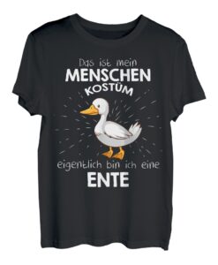 Mein Menschen Kostüm Bin ich eine Ente, Halloween Outfit T-Shirt