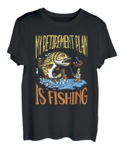 Meine Altersvorsorge ist Fishing Funny Fish Humor Fisherman T-Shirt
