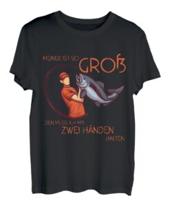 Meiner ist so groß - Lustiges Angel Spruch Geschenk T-Shirt