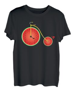 Melonen Fahrrad - Lustiges Rad fahren Wassermelone T-Shirt