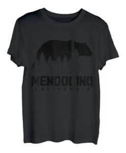 Mendocino California Bear Grizzly Pride Outdoor Vintage T-Shirt