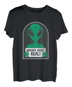 Menschen Echt Existieren Ausserirdirscher ET Sci Fi Geschenk T-Shirt