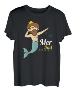 Merdad Meerjungfrau Meerjungmann Vatertag Tochter T-Shirt