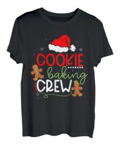 Merry Christmas Cookie Baking Crew Ginger Santa Pyjama Xmas T-Shirt