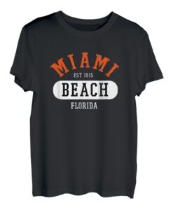 Miami Beach Florida College Style Jersey Tee Damen Herren Kind T-Shirt