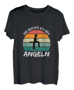 Mir Reichts Ich Geh Angeln - Angler mit Fisch T-Shirt