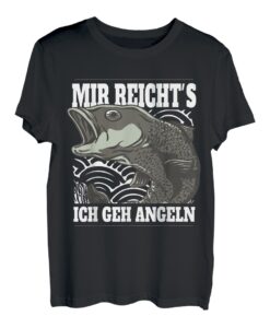 Mir Reichts Ich Geh Angeln Geschenk für Angler Fischen Angel T-Shirt