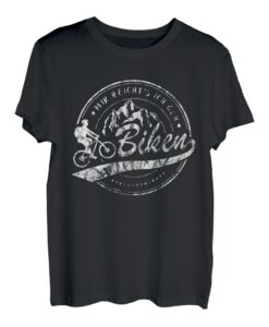 Mir reichts ich geh Biken Mountain Bike Berg Motiv T-Shirt