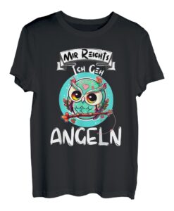 Mir Reichts Ich Geh Engel mit Eule T-Shirt