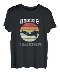 Mir Reichts Ich Geh Tauchen Retro Taucher T-Shirt