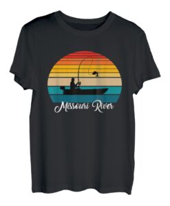 Missouri River Souvenirs Geschenke Angeln Vintage Geschenk T-Shirt