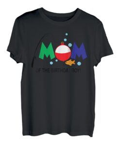 Mom of The Birthday Boy 1. Geburtstag Angeln Thema Junge T-Shirt