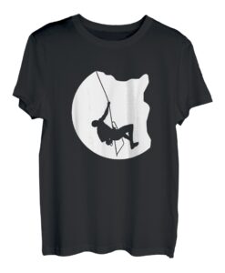 Mond Kletterer Sportklettern Bouldern T-Shirt