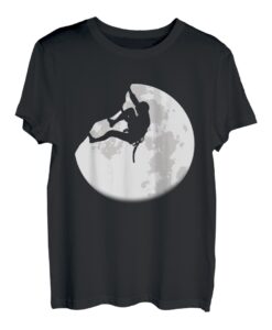 Mond Seilkletterer Klettern Bouldern T-Shirt