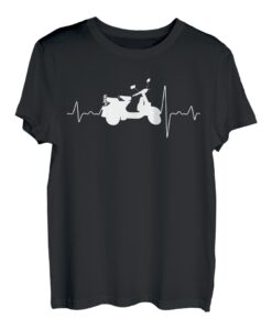 Moped Liebhaber Geschenk Simson Simmi Schwalbe Herzschlag T-Shirt