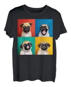 Mops Welpen Porträt Fotos Carlino für Hundeliebhaber T-Shirt