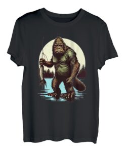 Moschusangeln Tiger Moschus Jagd Bigfoot Angler T-Shirt