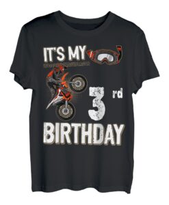 Motocross MX - It's My 3rd Birthday Kleinkind Junge T-Shirt