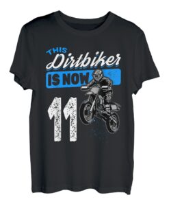 Motocross MX - This Dirtbiker is Now 11 Birthday Kleinkind Junge T-Shirt