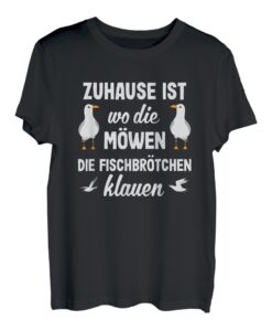 Möwen Moin Spruch - Norddeutsch Möwe Plattdeutsch Nordsee T-Shirt