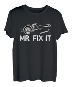Mr Fix It Fun Schreiner, Handwerker, Holzbearbeitung, Drehen T-Shirt