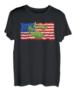 Mythik Lures Angelshirt mit amerikanischer Flagge für Herren T-Shirt