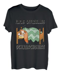 Nachthemd, Schlafanzug, Faultier Papas offizielles Schnarch T-Shirt